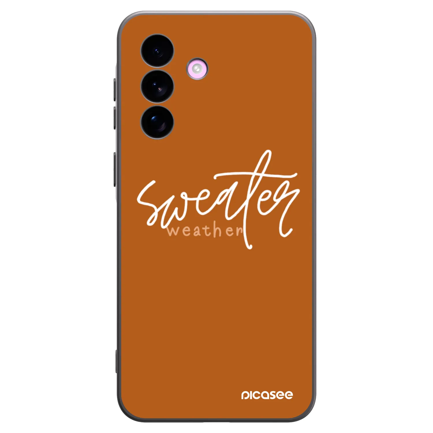 Picasee fekete szilikon tok az alábbi mobiltelefonokra Samsung Galaxy A57 5G - Sweater weather