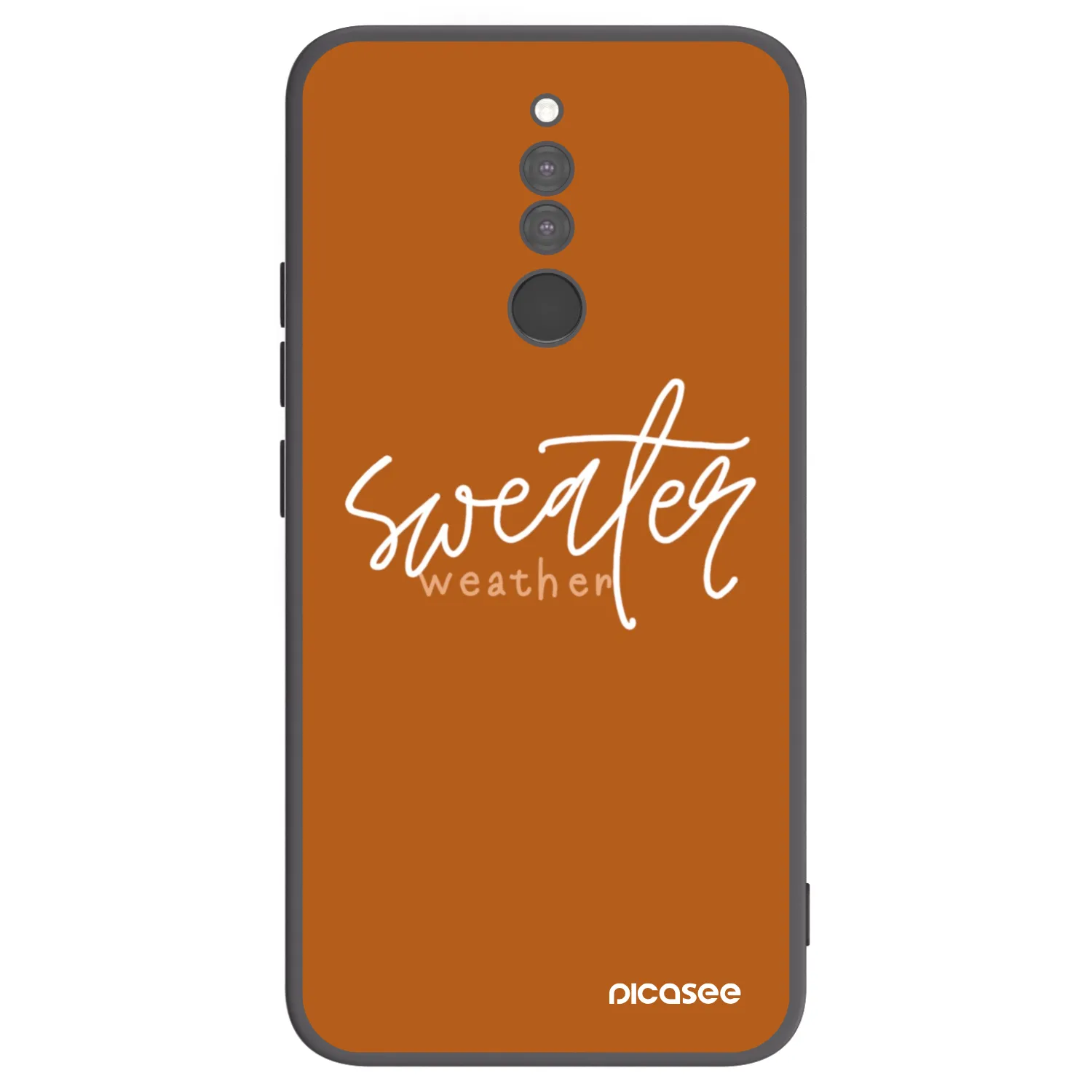 Picasee fekete szilikon tok az alábbi mobiltelefonokra Xiaomi Redmi 8 - Sweater weather