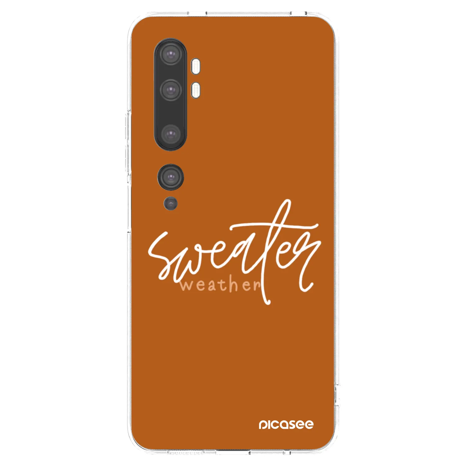 Picasee átlátszó szilikon tok az alábbi mobiltelefonokra Xiaomi Mi Note 10 (Pro) - Sweater weather