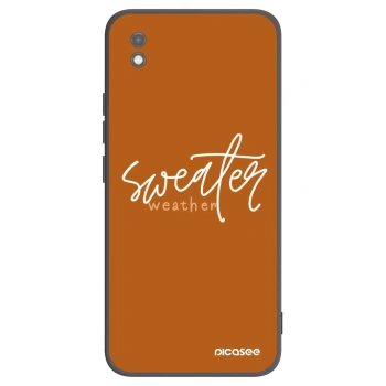 Picasee fekete szilikon tok az alábbi mobiltelefonokra Xiaomi Redmi 9AT - Sweater weather