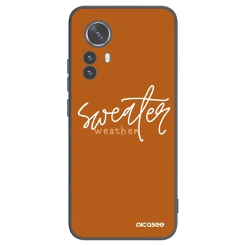 Picasee fekete szilikon tok az alábbi mobiltelefonokra Xiaomi 12 Pro - Sweater weather