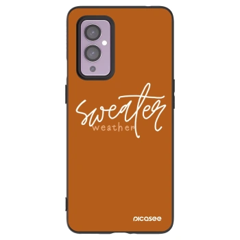 Picasee fekete szilikon tok az alábbi mobiltelefonokra OnePlus 9 - Sweater weather