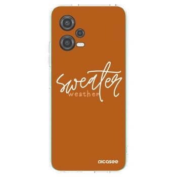 Picasee átlátszó szilikon tok az alábbi mobiltelefonokra Xiaomi Poco X5 - Sweater weather
