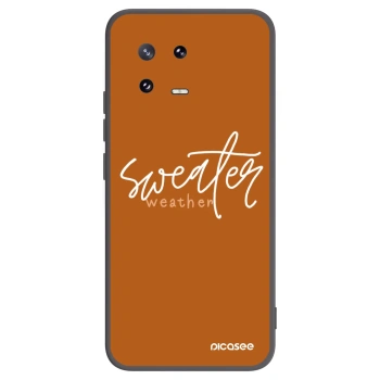 Picasee fekete szilikon tok az alábbi mobiltelefonokra Xiaomi 13 Pro - Sweater weather
