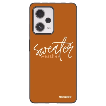 Picasee fekete szilikon tok az alábbi mobiltelefonokra Xiaomi Redmi Note 12 Pro+ 5G - Sweater weather