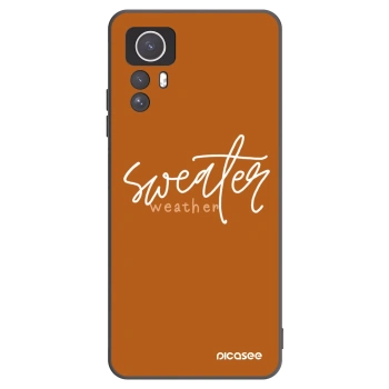 Picasee fekete szilikon tok az alábbi mobiltelefonokra Xiaomi Redmi Note 12S - Sweater weather
