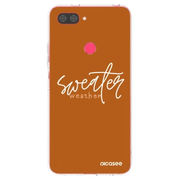 Picasee átlátszó szilikon tok az alábbi mobiltelefonokra Xiaomi Mi 8 Lite - Sweater weather