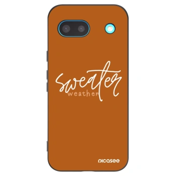 Picasee fekete szilikon tok az alábbi mobiltelefonokra Google Pixel 8a - Sweater weather