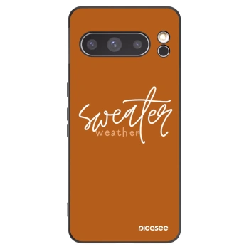 Picasee fekete szilikon tok az alábbi mobiltelefonokra Google Pixel 8 Pro - Sweater weather