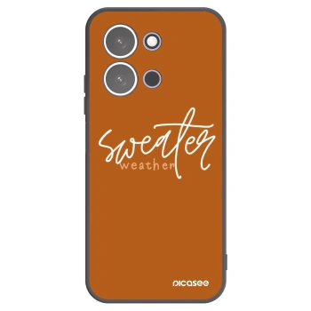 Picasee fekete szilikon tok az alábbi mobiltelefonokra Xiaomi Redmi 15C 5G - Sweater weather