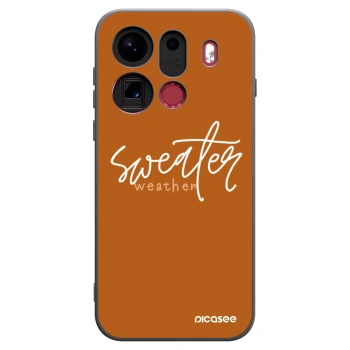 Picasee fekete szilikon tok az alábbi mobiltelefonokra OPPO Find X9 Pro - Sweater weather