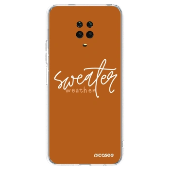 Picasee átlátszó szilikon tok az alábbi mobiltelefonokra Xiaomi Redmi Note 9 Pro - Sweater weather