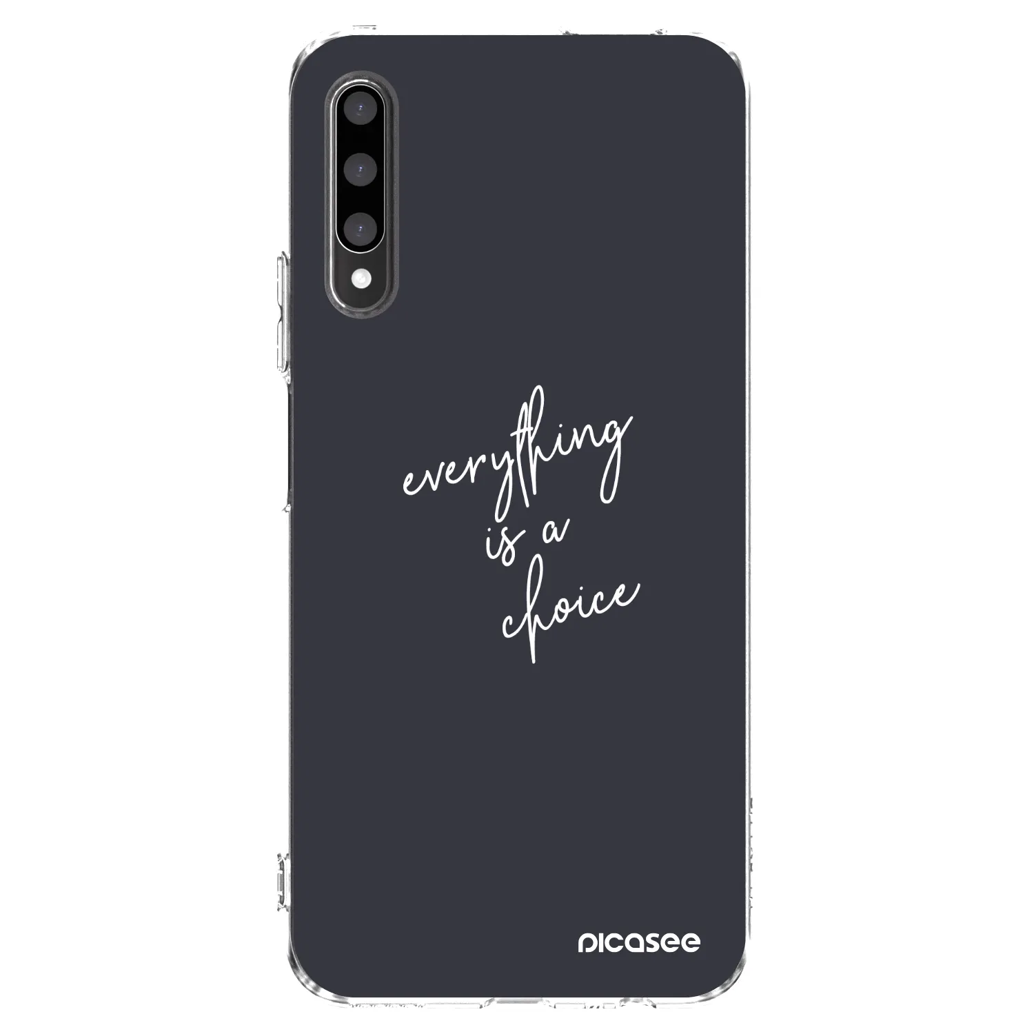 Picasee átlátszó szilikon tok az alábbi mobiltelefonokra Honor 9X Pro - Everything is a choice