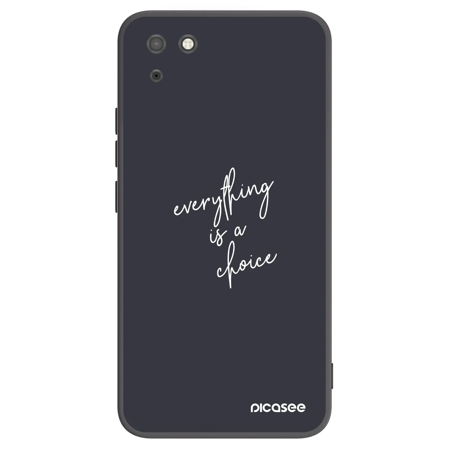 Picasee fekete szilikon tok az alábbi mobiltelefonokra Huawei Y5P - Everything is a choice