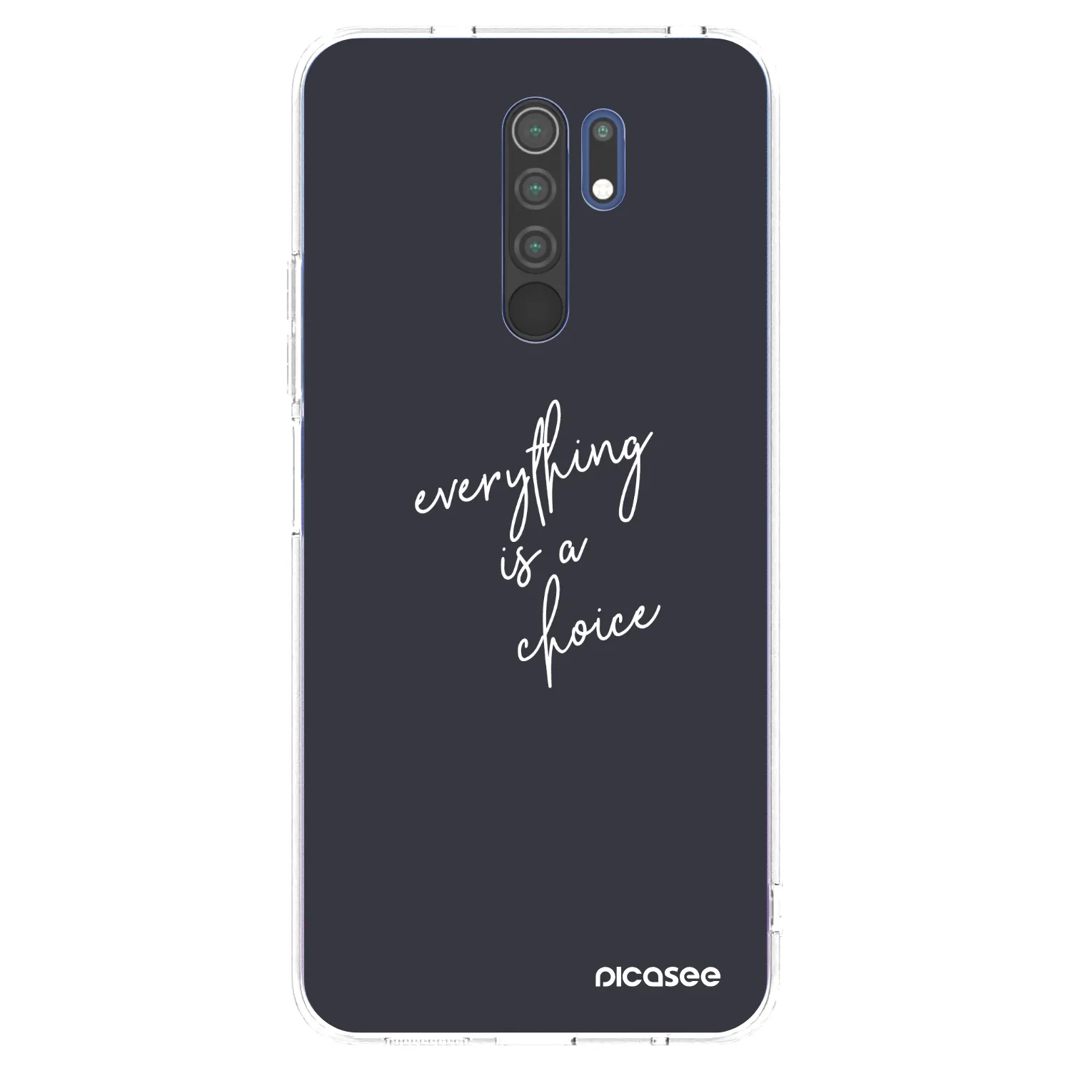 Picasee átlátszó szilikon tok az alábbi mobiltelefonokra Xiaomi Redmi 9 - Everything is a choice