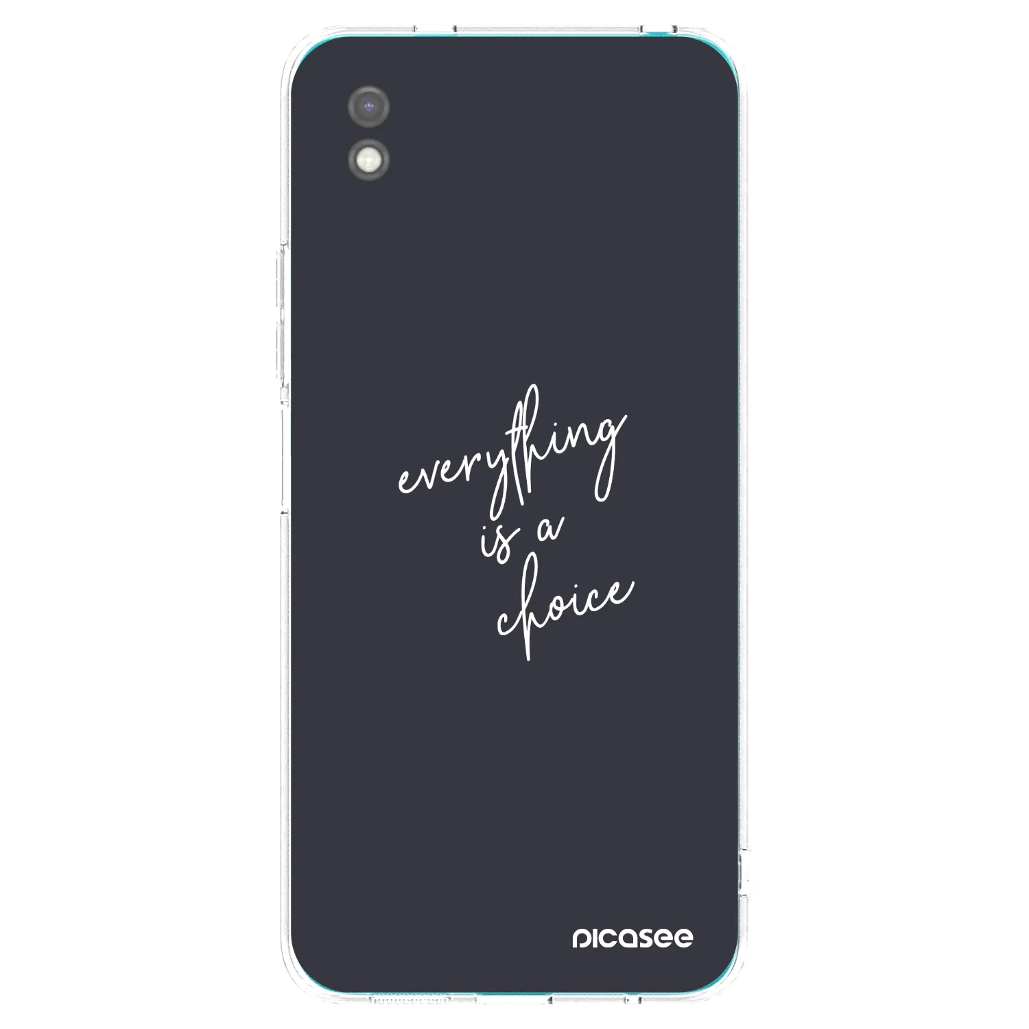 Picasee fekete szilikon tok az alábbi mobiltelefonokra Xiaomi Redmi 9A - Everything is a choice