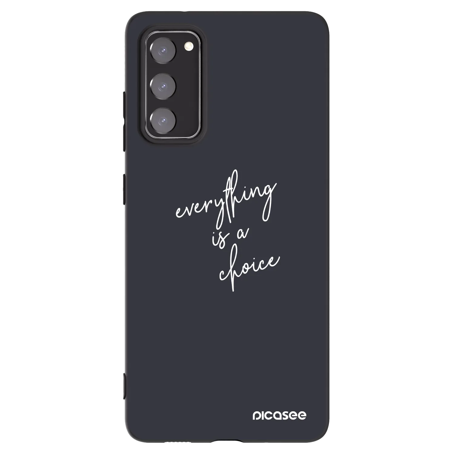 Picasee fekete szilikon tok az alábbi mobiltelefonokra Samsung Galaxy S20 FE - Everything is a choice