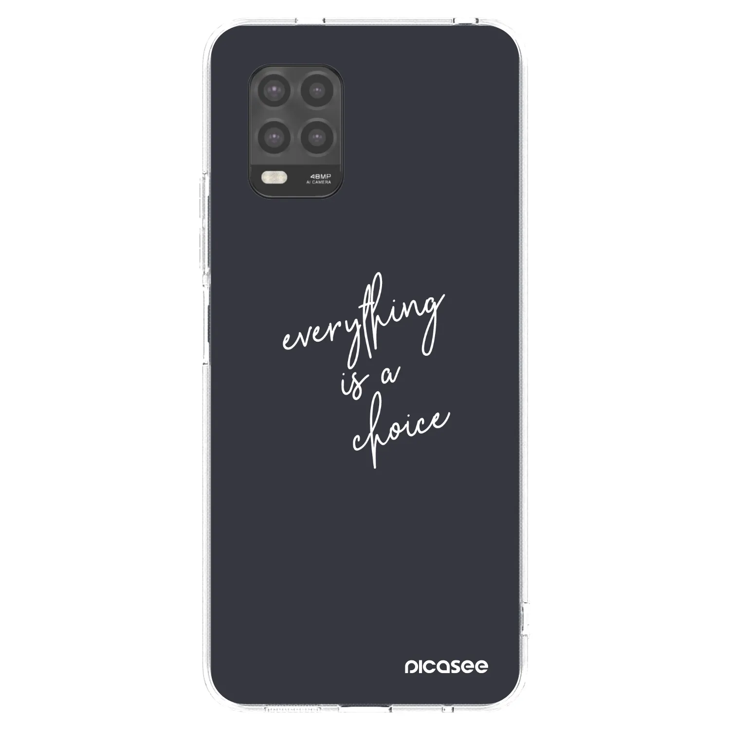 Picasee átlátszó szilikon tok az alábbi mobiltelefonokra Xiaomi Mi 10 Lite - Everything is a choice