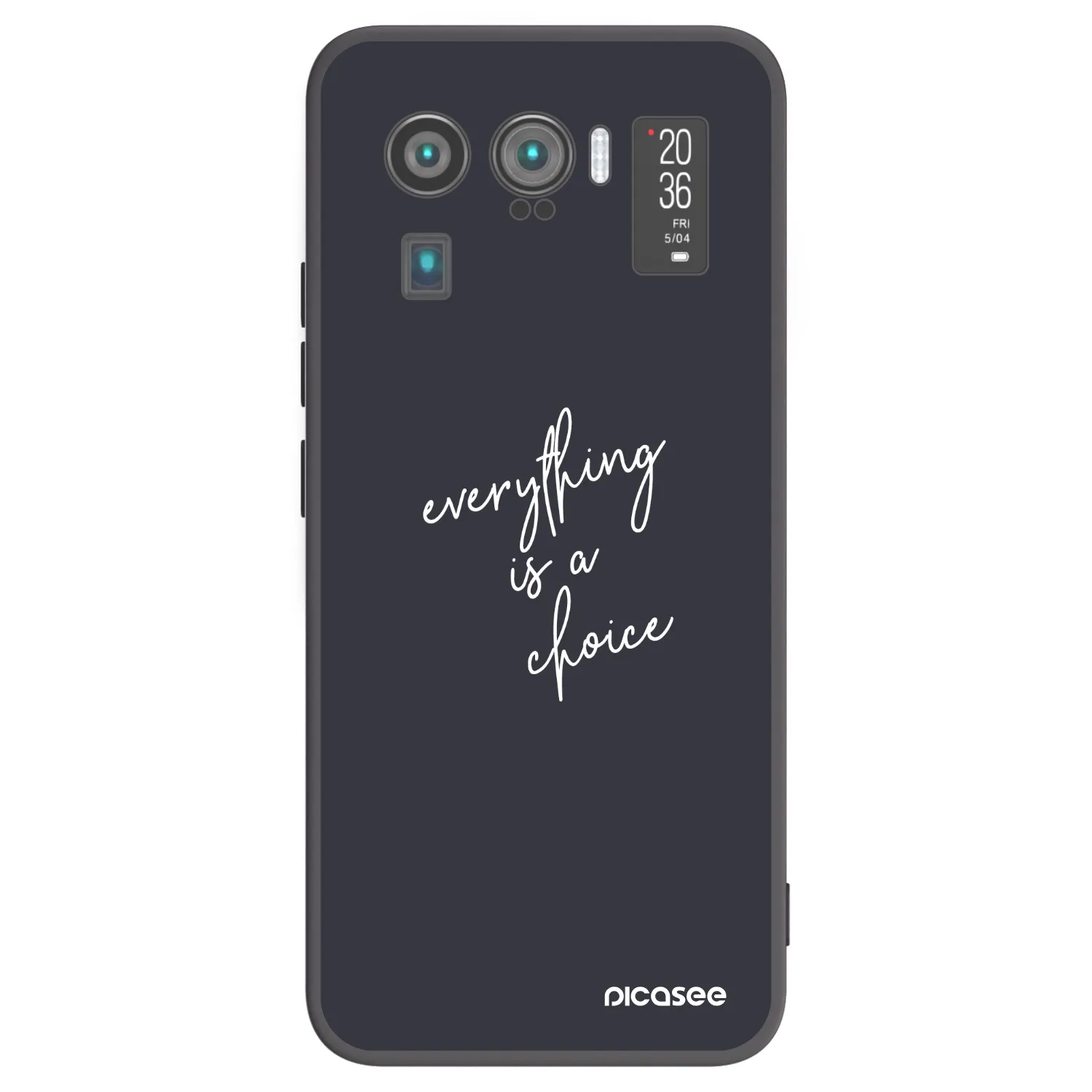 Picasee fekete szilikon tok az alábbi mobiltelefonokra Xiaomi Mi 11 Ultra - Everything is a choice