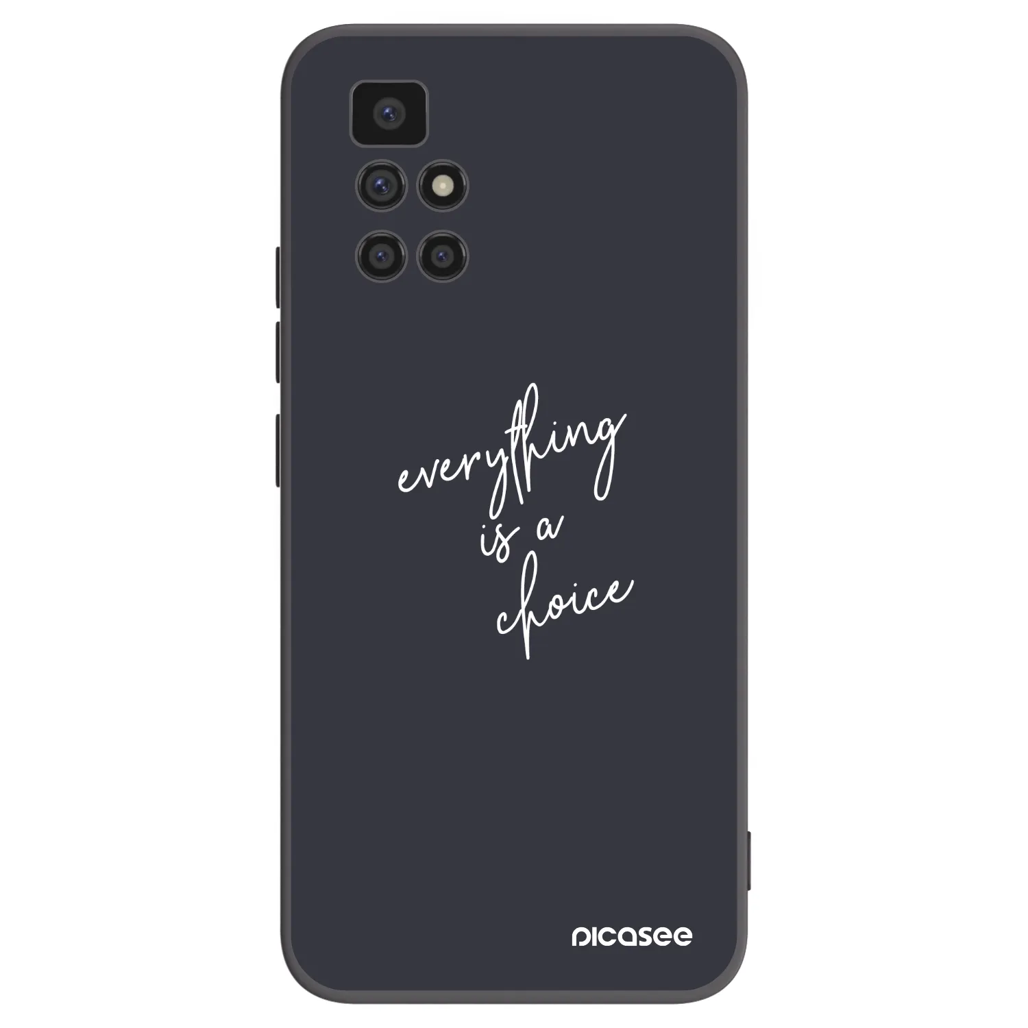 Picasee fekete szilikon tok az alábbi mobiltelefonokra Xiaomi Redmi 10 - Everything is a choice