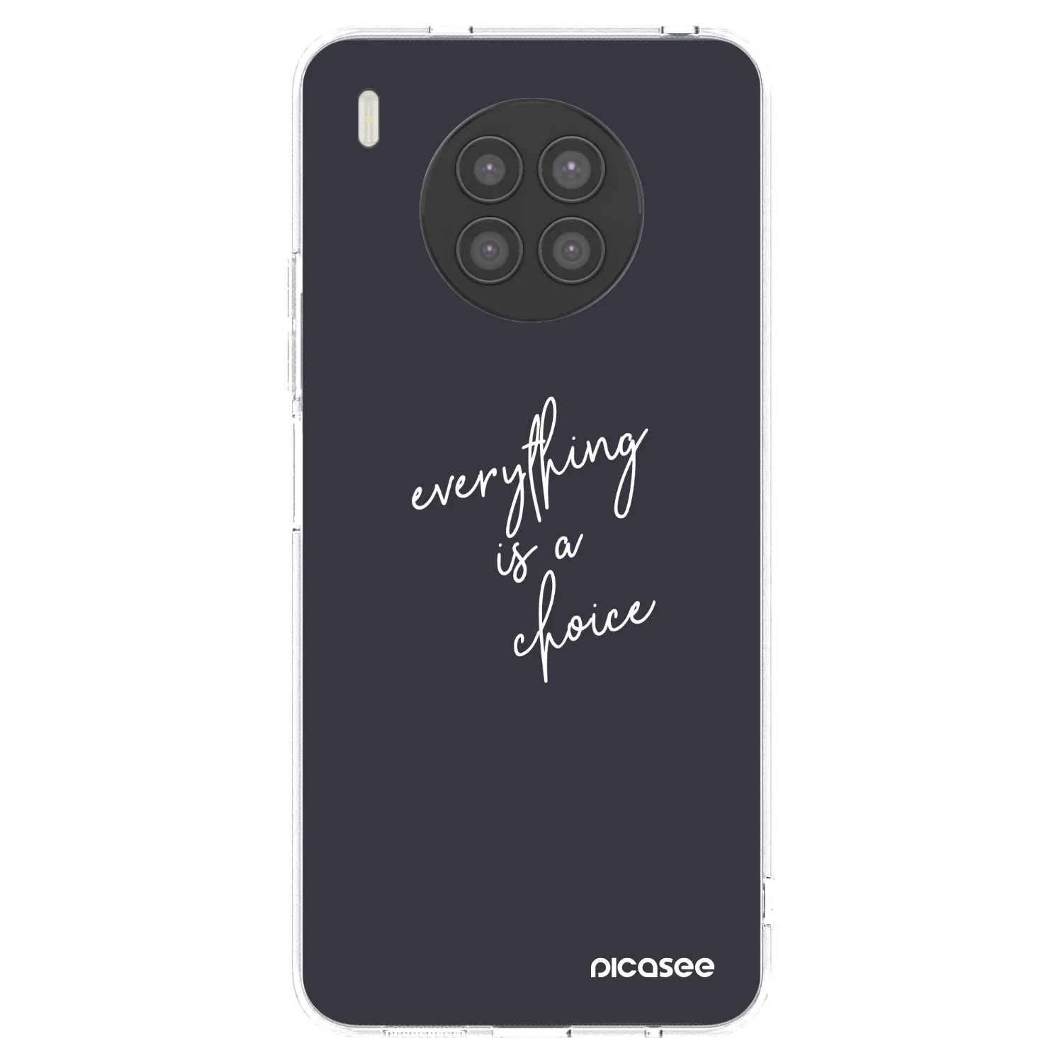 Picasee átlátszó szilikon tok az alábbi mobiltelefonokra Huawei Nova 8i - Everything is a choice