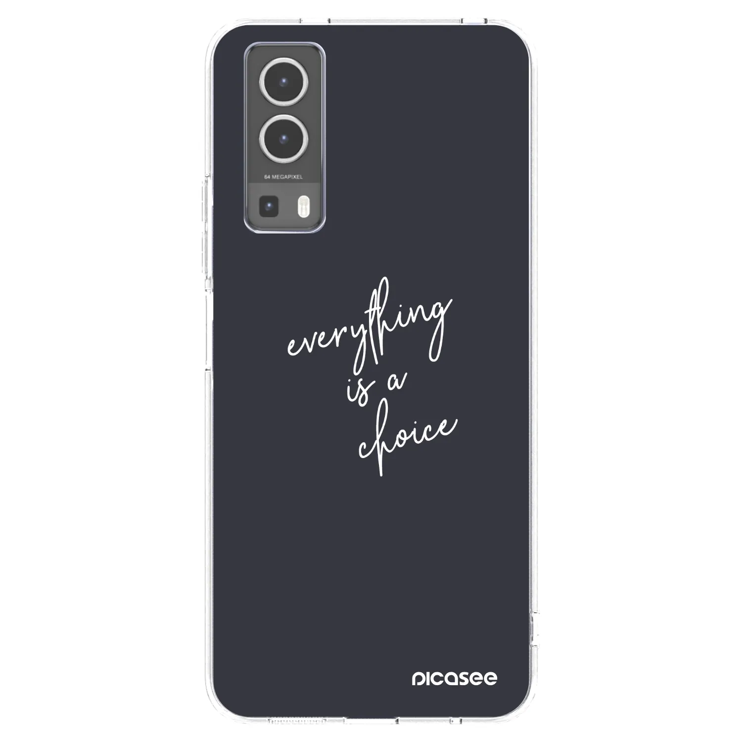 Picasee átlátszó szilikon tok az alábbi mobiltelefonokra Vivo Y72 5G - Everything is a choice