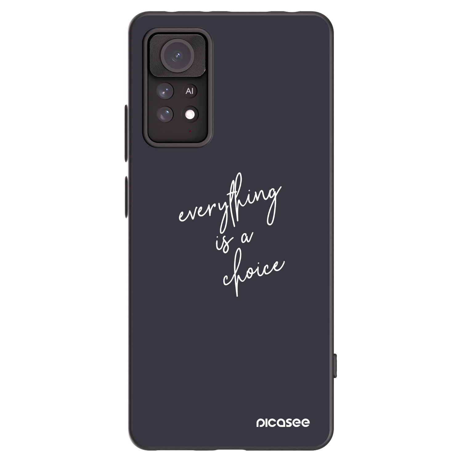 Picasee fekete szilikon tok az alábbi mobiltelefonokra Xiaomi Redmi Note 11 Pro 5G - Everything is a choice
