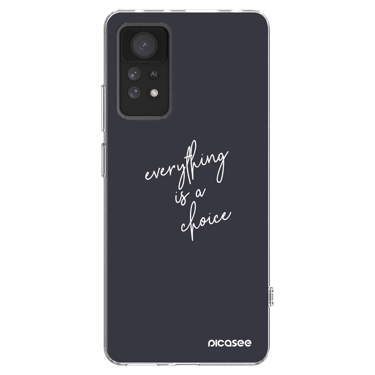 Picasee átlátszó szilikon tok az alábbi mobiltelefonokra Xiaomi Redmi Note 11 Pro 5G - Everything is a choice