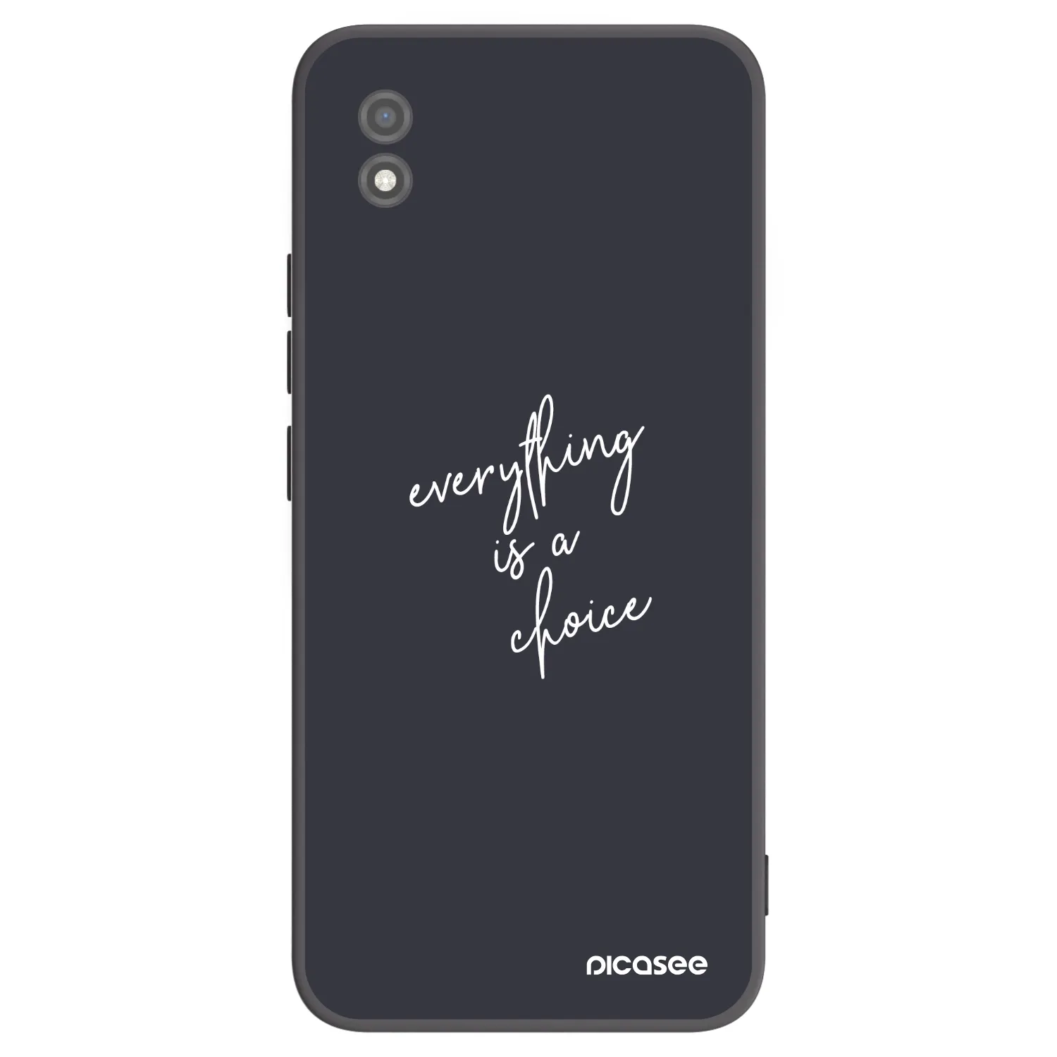 Picasee fekete szilikon tok az alábbi mobiltelefonokra Realme C11 (2021) - Everything is a choice