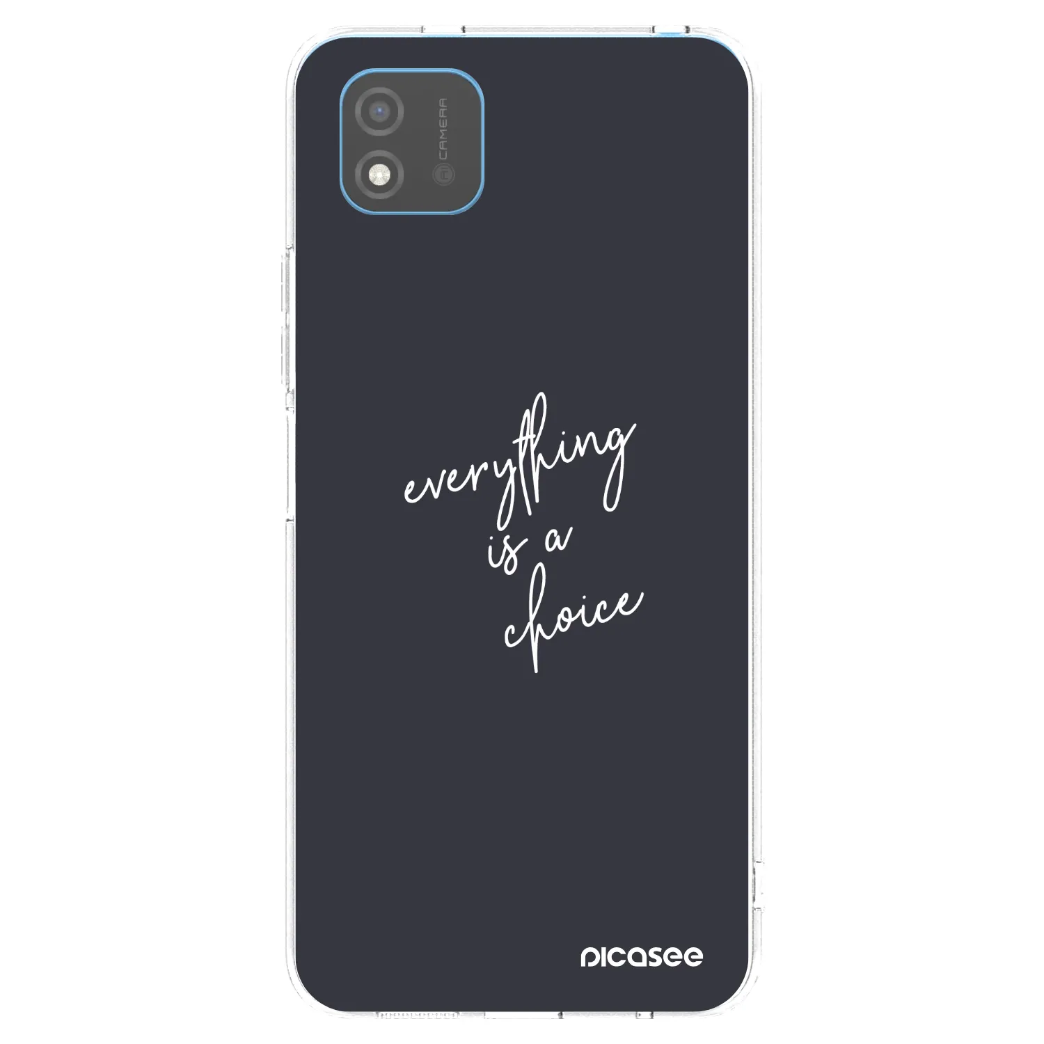 Picasee átlátszó szilikon tok az alábbi mobiltelefonokra Realme C11 (2021) - Everything is a choice