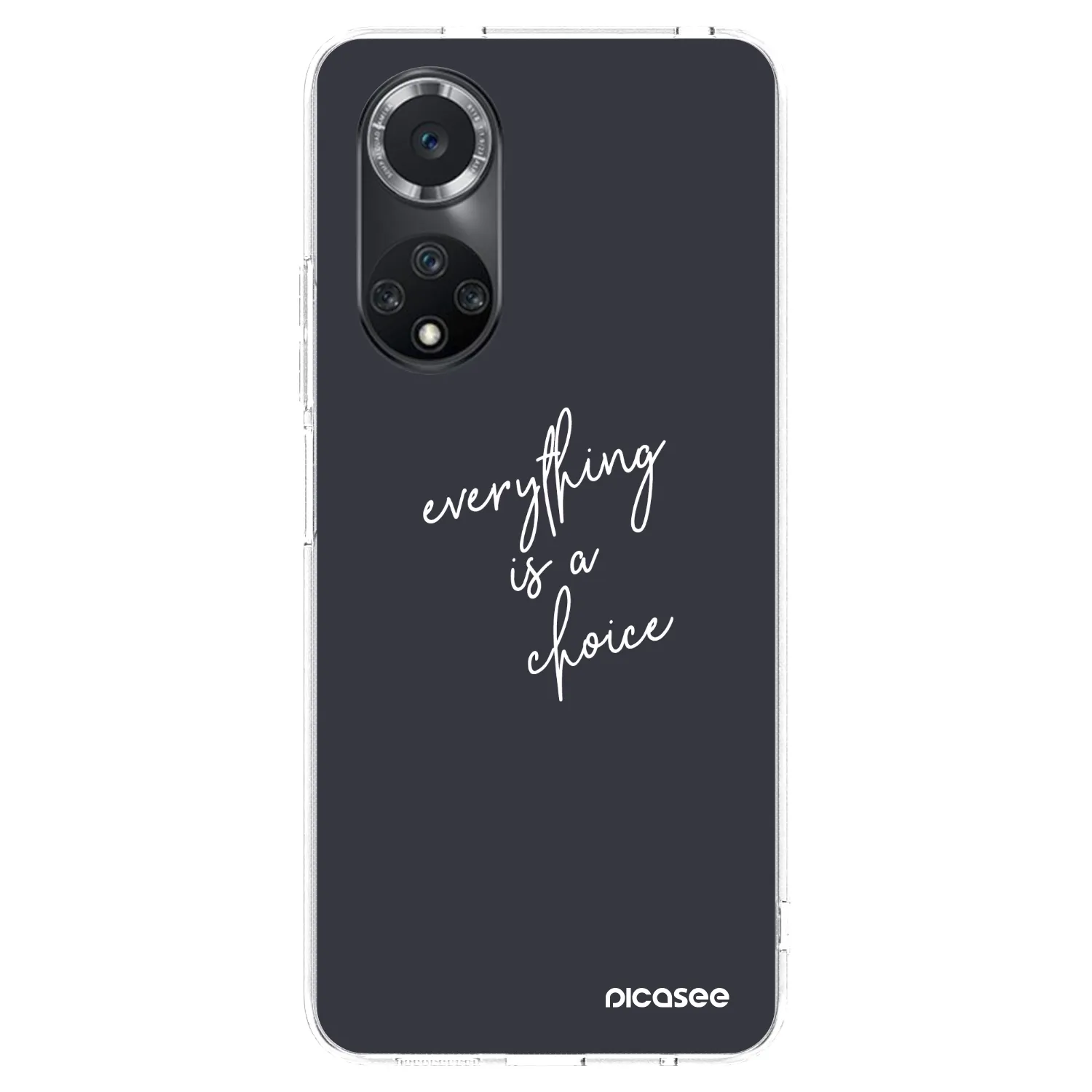 Picasee átlátszó szilikon tok az alábbi mobiltelefonokra Huawei Nova 9 SE - Everything is a choice