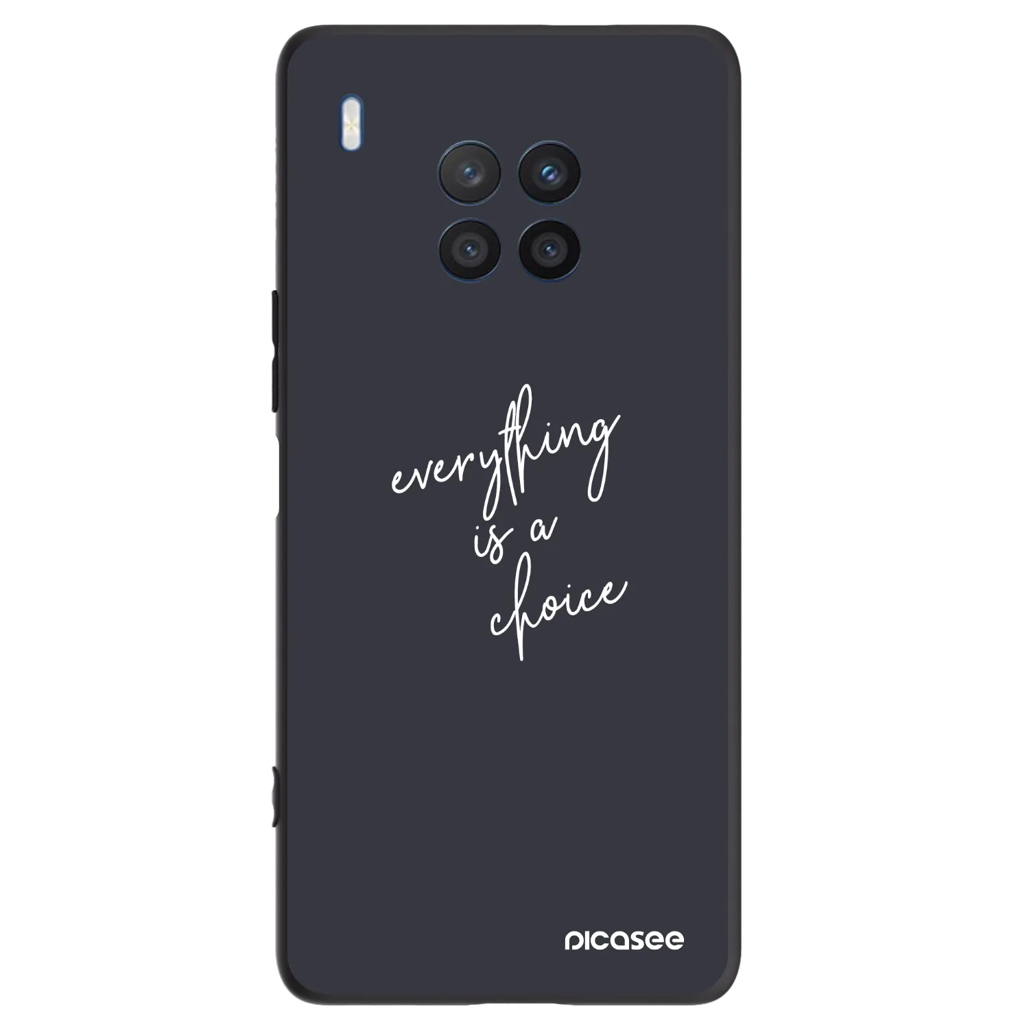 Picasee fekete szilikon tok az alábbi mobiltelefonokra Honor 50 Lite - Everything is a choice