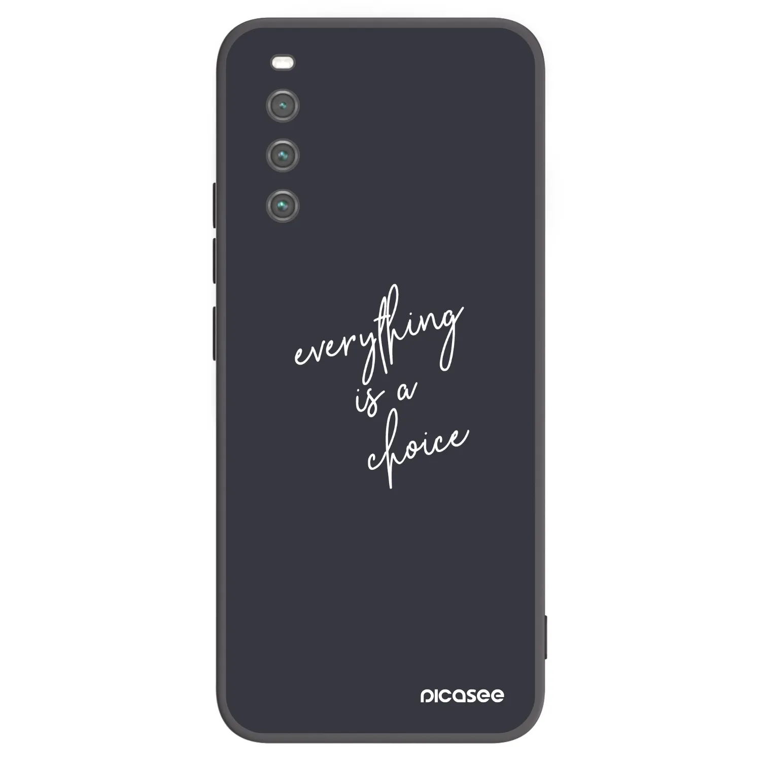 Picasee fekete szilikon tok az alábbi mobiltelefonokra Sony Xperia 10 IV 5G - Everything is a choice