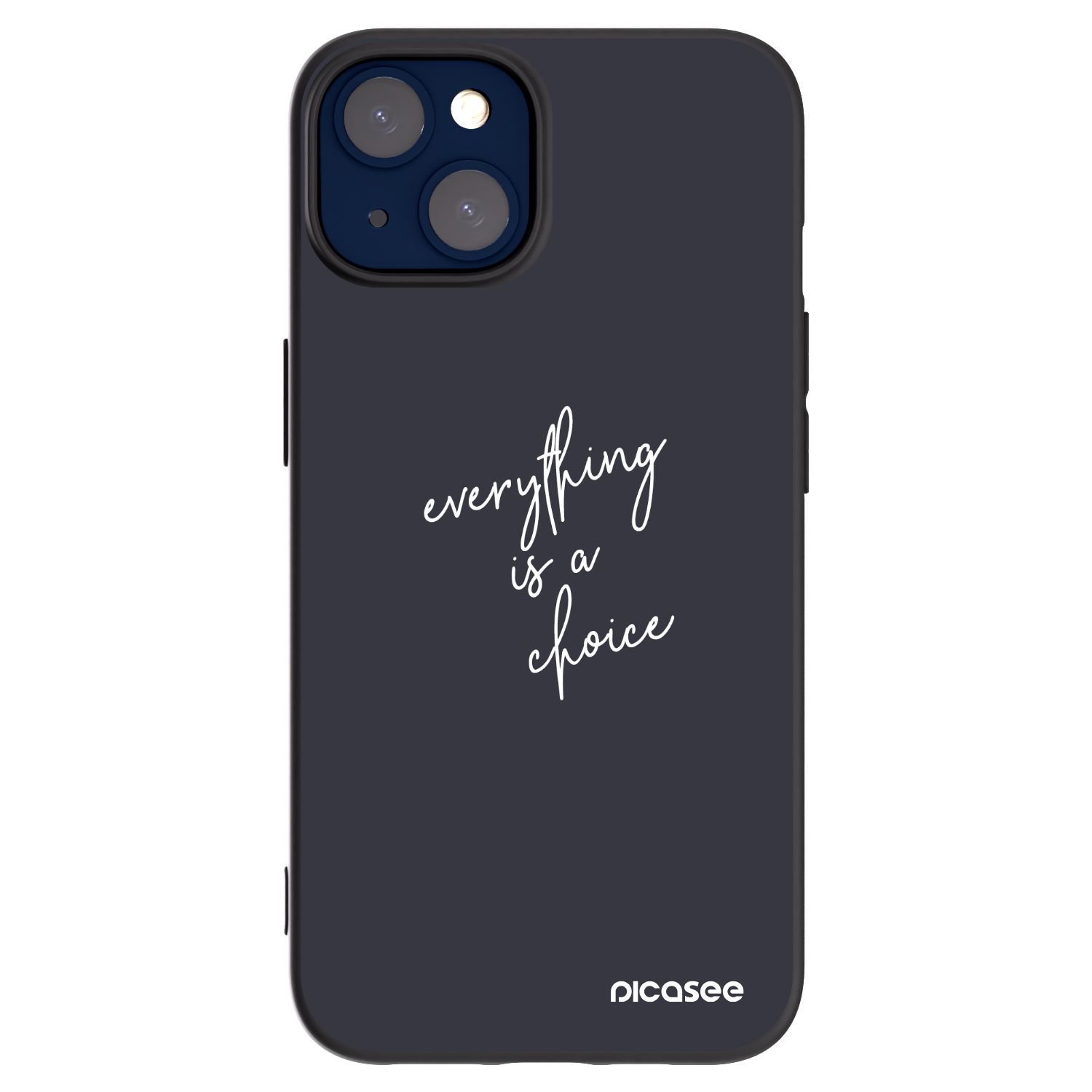 Picasee fekete szilikon tok az alábbi mobiltelefonokra Apple iPhone 14 - Everything is a choice