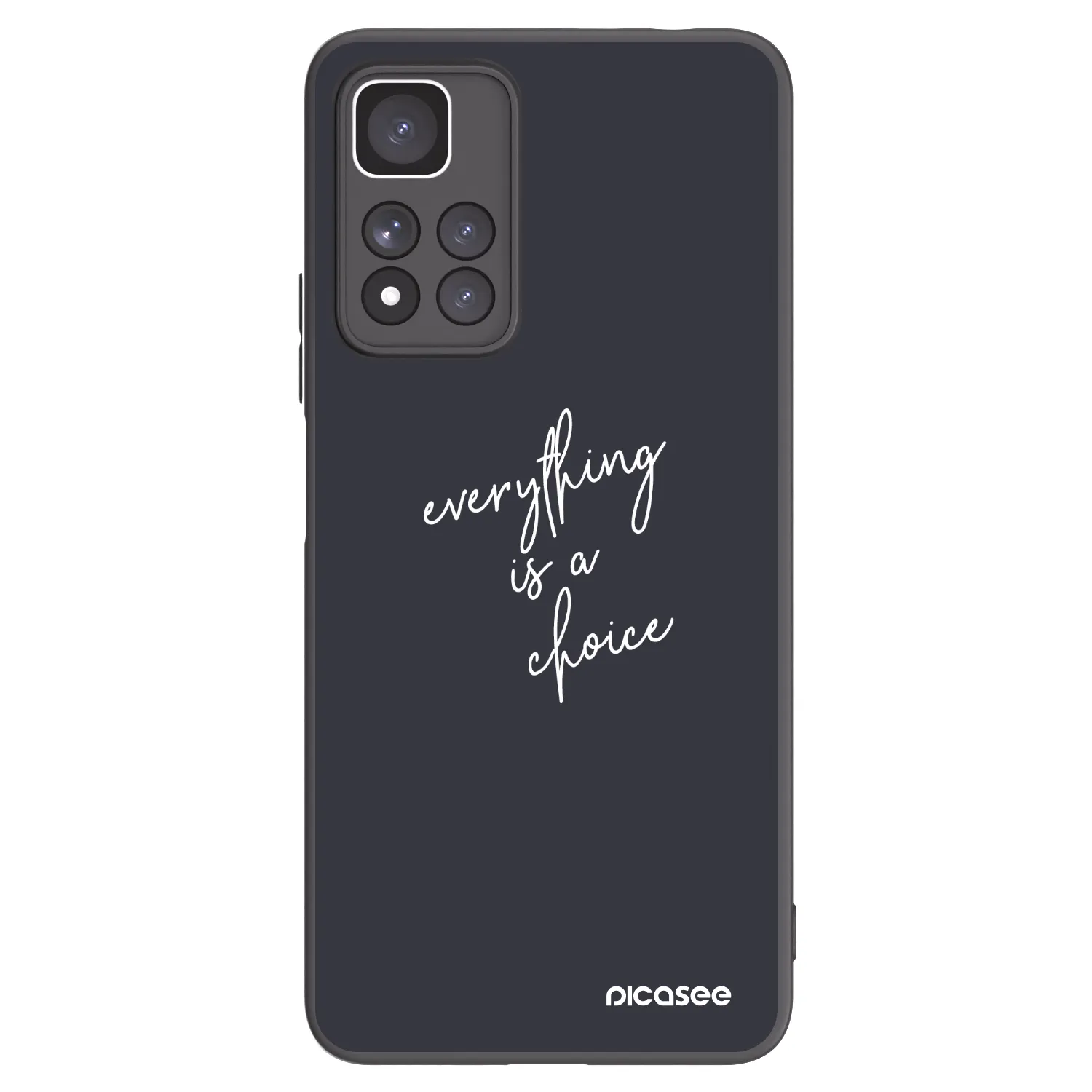 Picasee fekete szilikon tok az alábbi mobiltelefonokra Xiaomi Redmi Note 11 Pro+ 5G - Everything is a choice