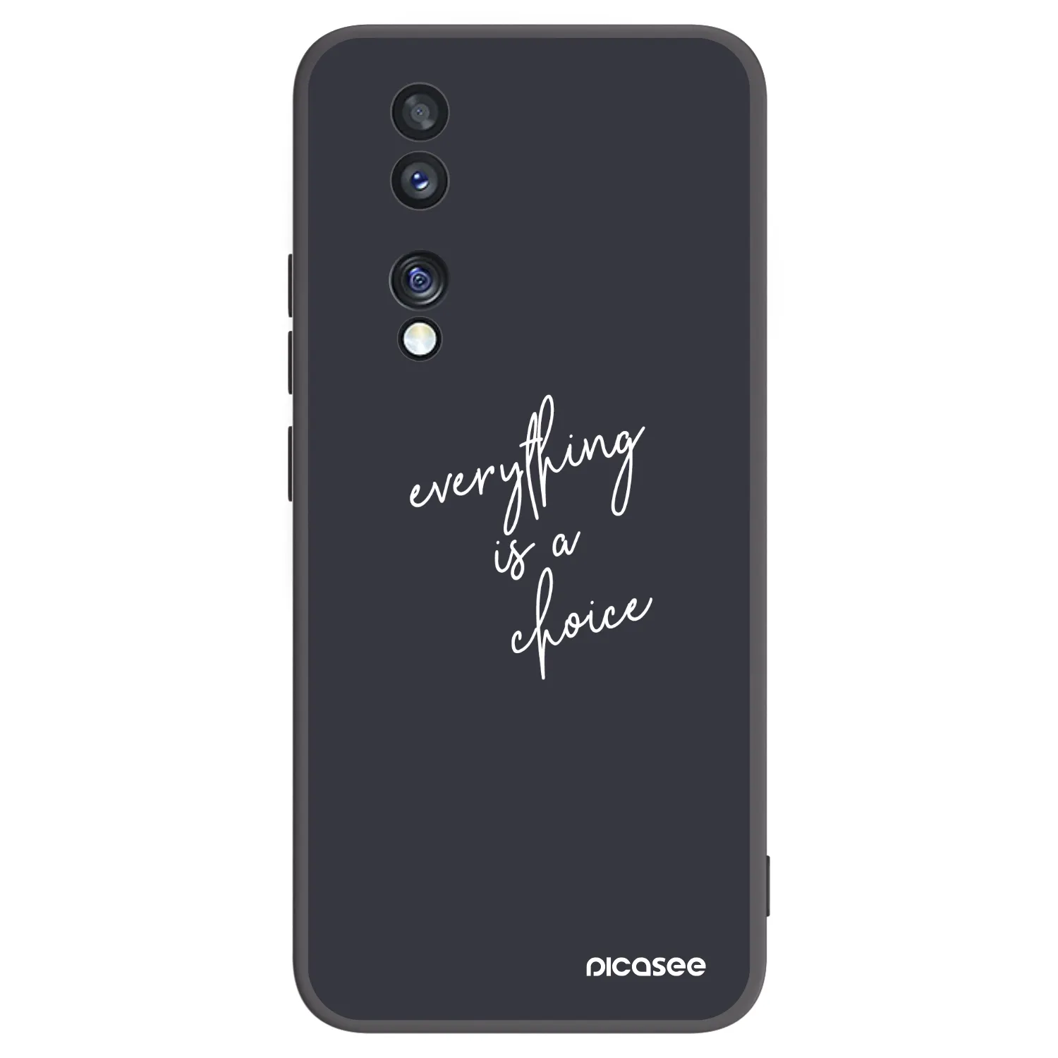 Picasee fekete szilikon tok az alábbi mobiltelefonokra Honor 70 - Everything is a choice