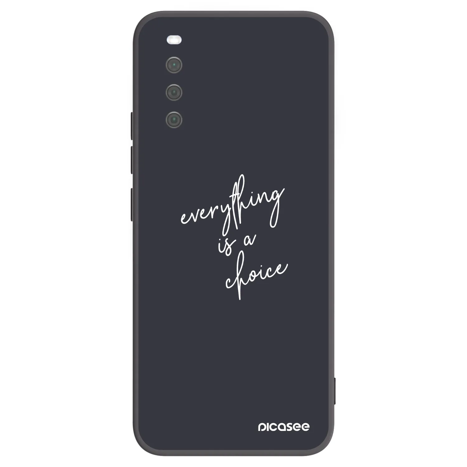 Picasee fekete szilikon tok az alábbi mobiltelefonokra Sony Xperia 10 III - Everything is a choice