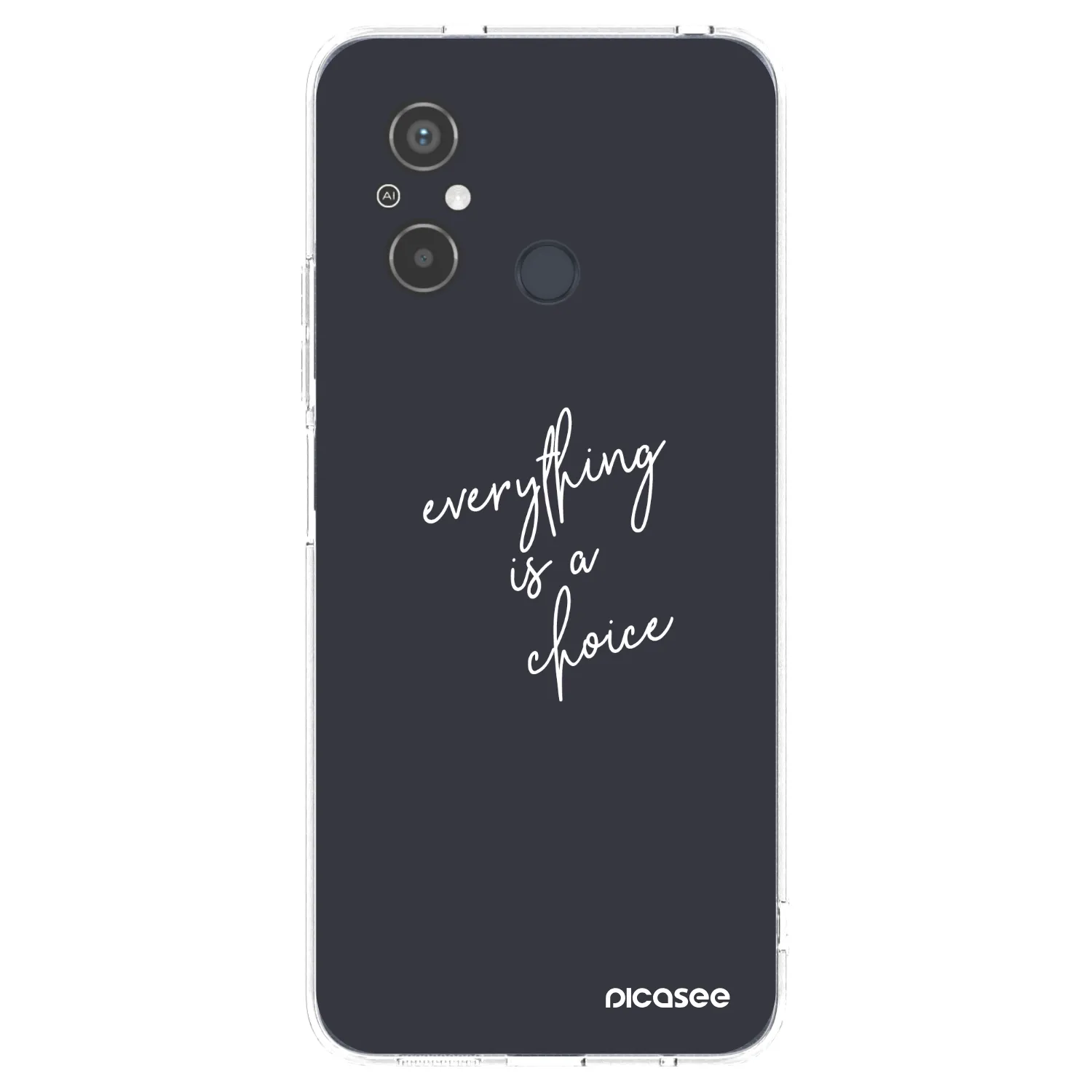 Picasee átlátszó szilikon tok az alábbi mobiltelefonokra Xiaomi Redmi 12C - Everything is a choice
