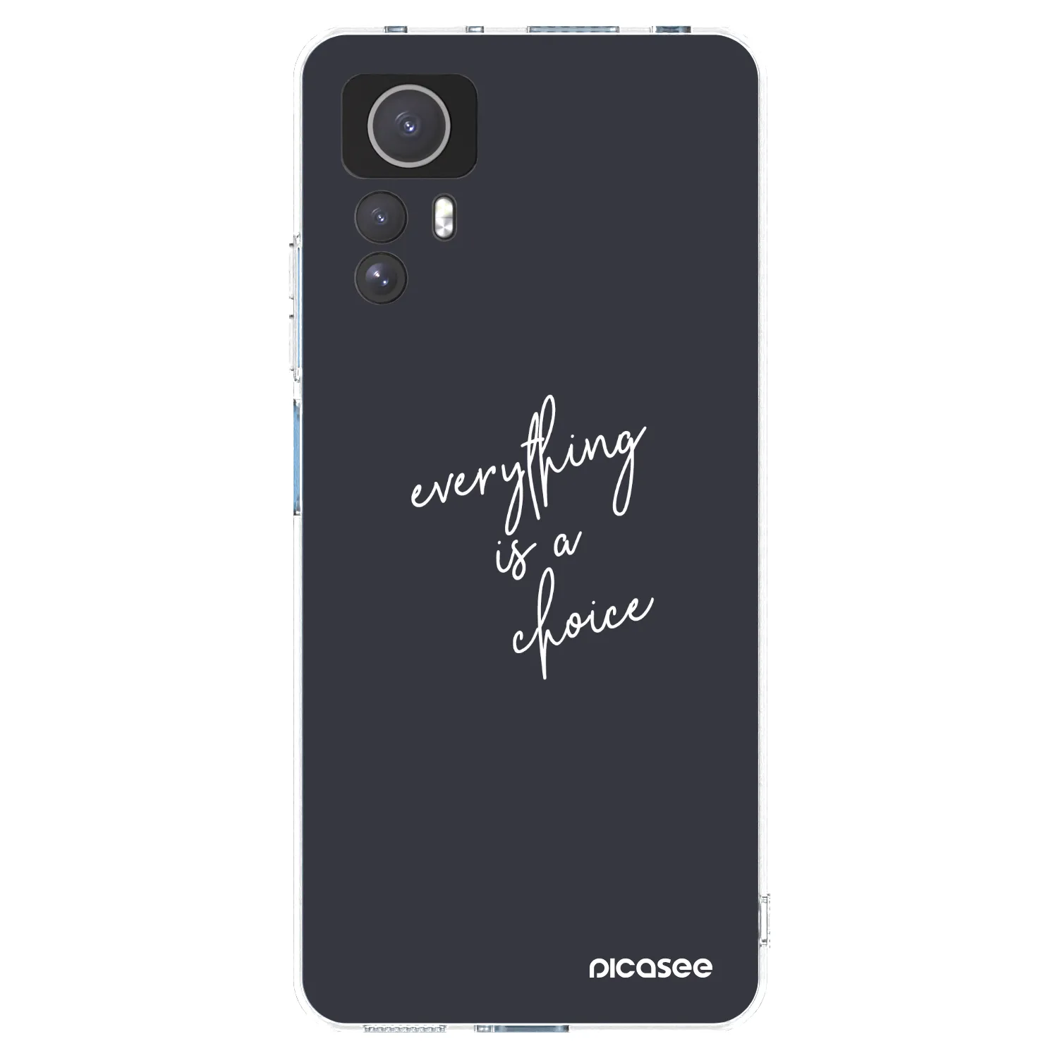 Picasee átlátszó szilikon tok az alábbi mobiltelefonokra Xiaomi Redmi Note 12S - Everything is a choice