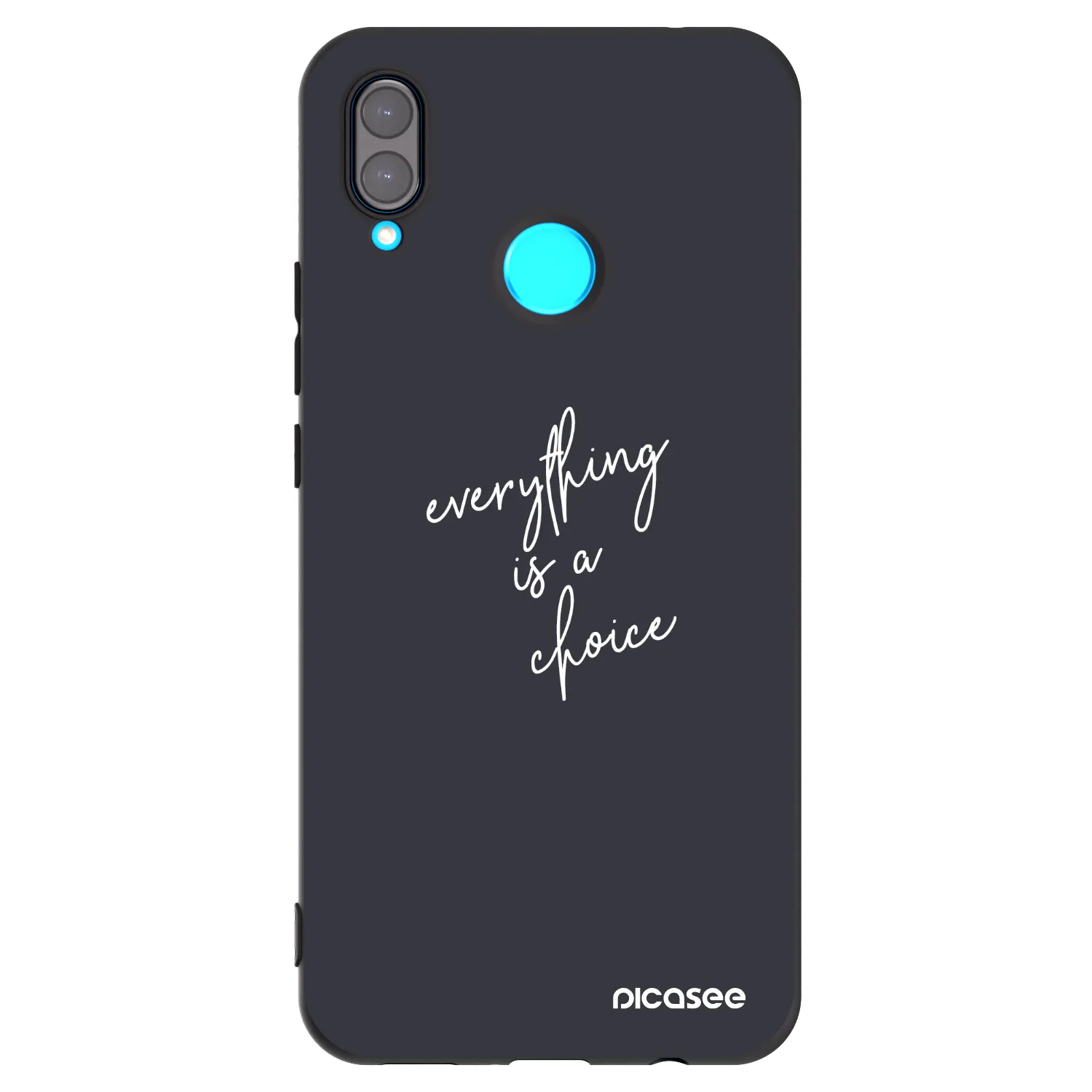 Picasee fekete szilikon tok az alábbi mobiltelefonokra Huawei Nova 3i - Everything is a choice