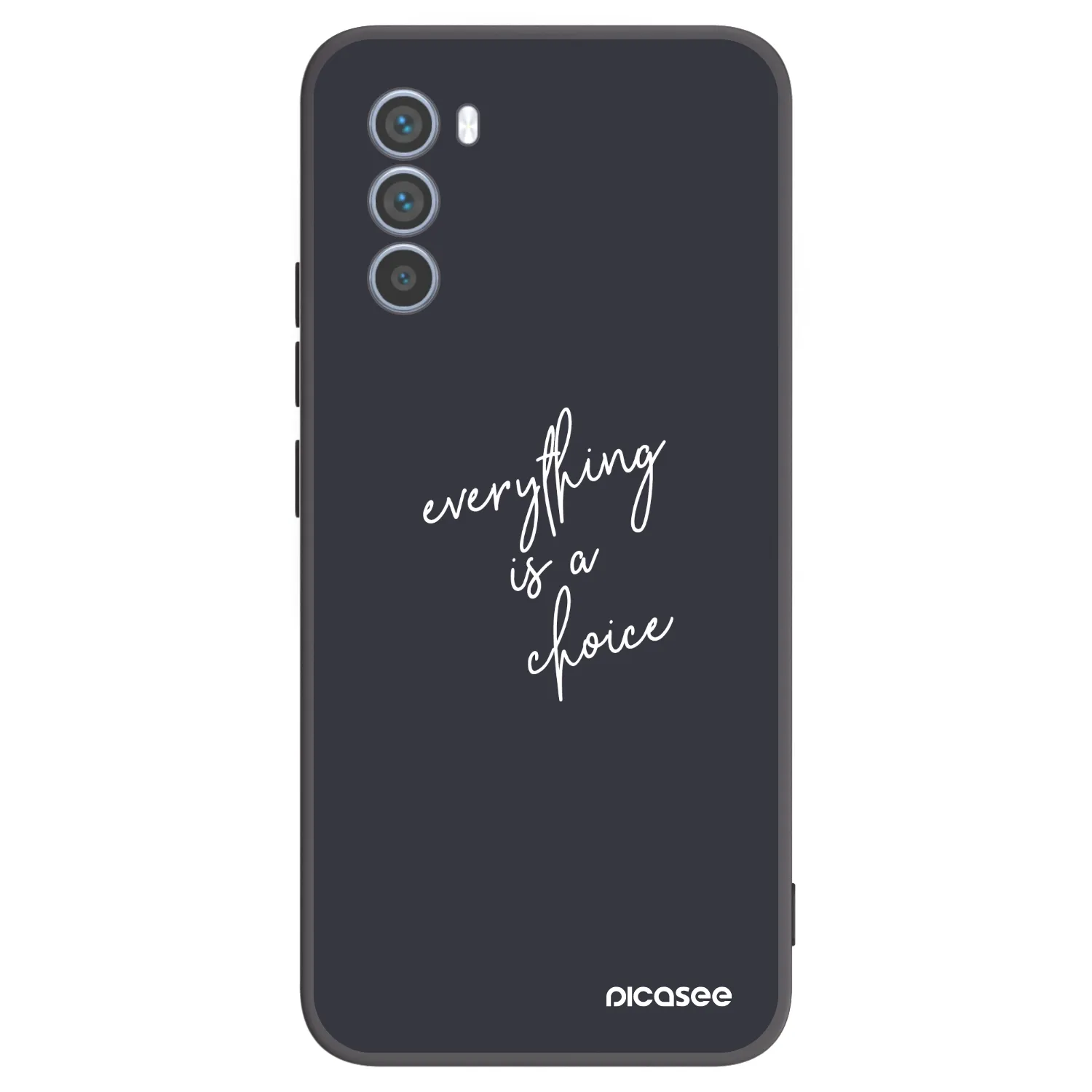 Picasee fekete szilikon tok az alábbi mobiltelefonokra Motorola Moto G62 - Everything is a choice