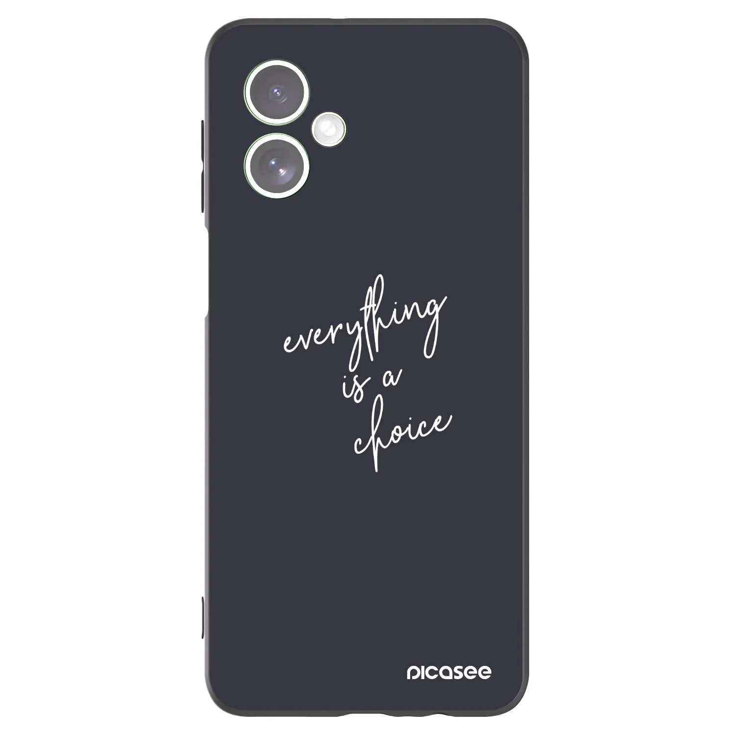 Picasee fekete szilikon tok az alábbi mobiltelefonokra Motorola Moto G54 5G - Everything is a choice