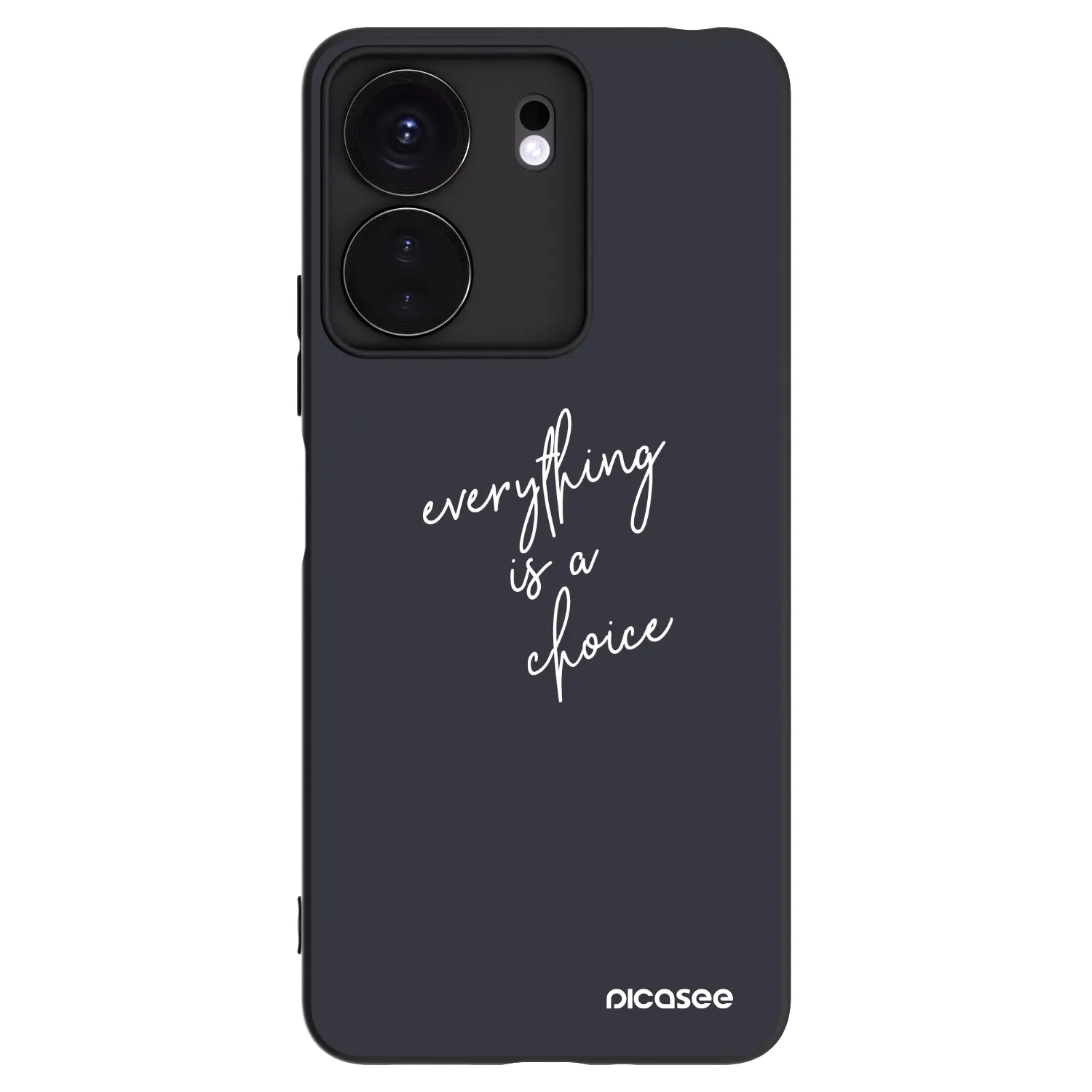 Picasee fekete szilikon tok az alábbi mobiltelefonokra Xiaomi Redmi 13C 4G - Everything is a choice