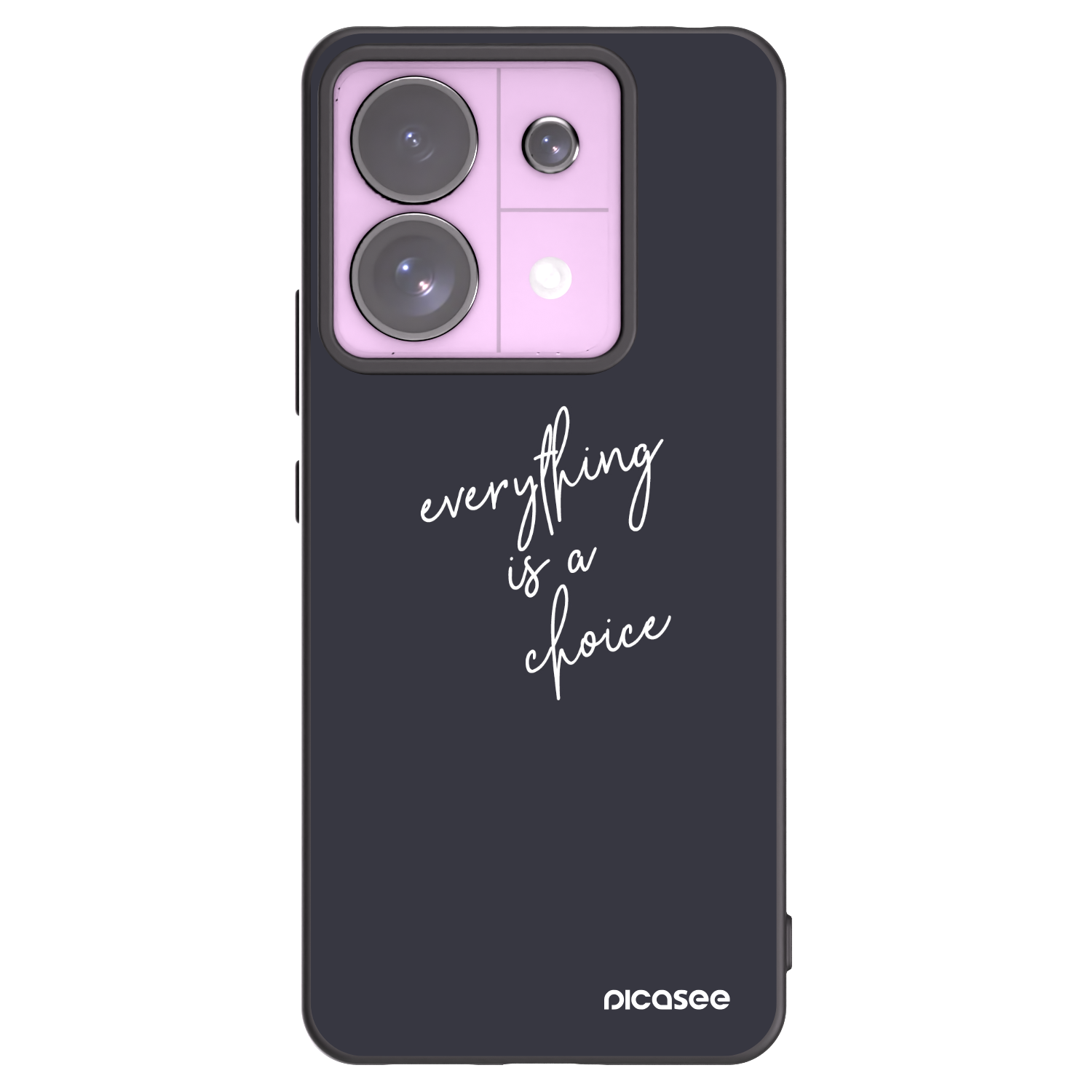 Picasee fekete szilikon tok az alábbi mobiltelefonokra Xiaomi Redmi Note 13 Pro 5G - Everything is a choice