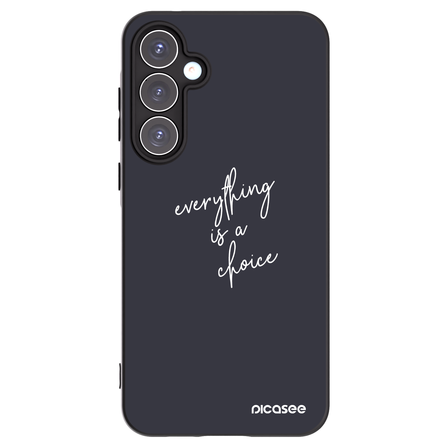Picasee fekete szilikon tok az alábbi mobiltelefonokra Samsung Galaxy A55 5G A556B - Everything is a choice