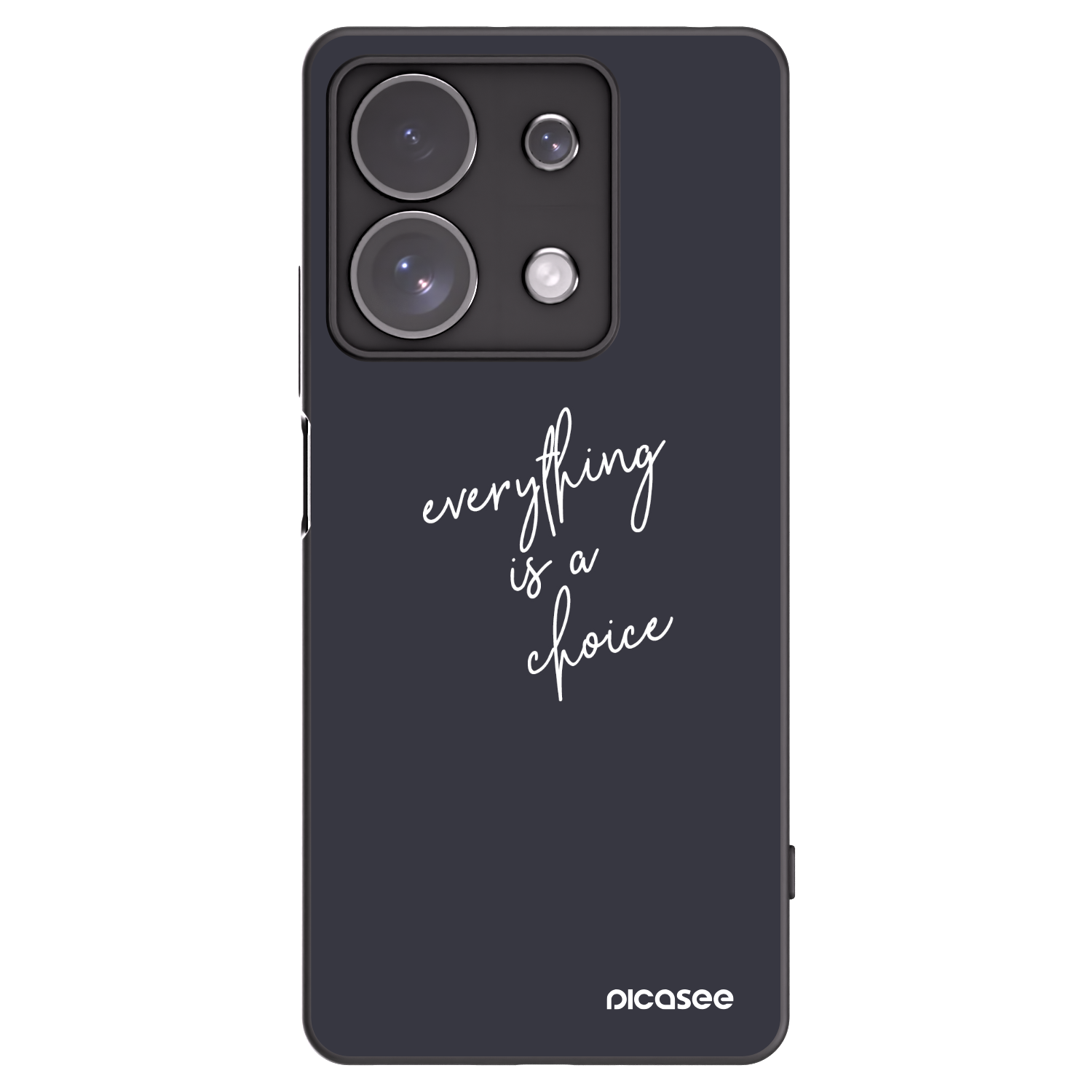 Picasee fekete szilikon tok az alábbi mobiltelefonokra Xiaomi Redmi Note 13 Pro 4G - Everything is a choice