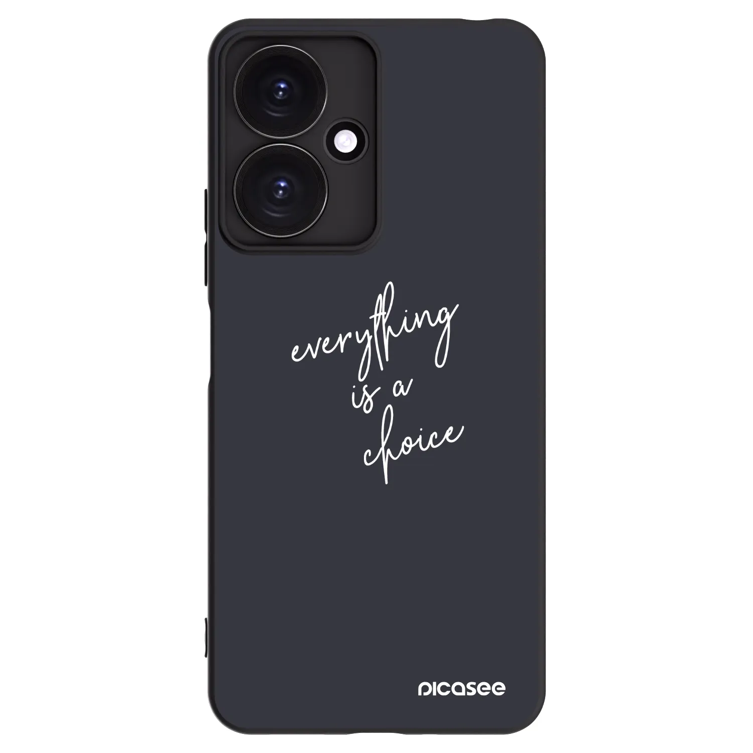 Picasee fekete szilikon tok az alábbi mobiltelefonokra Xiaomi Redmi 13C 5G - Everything is a choice
