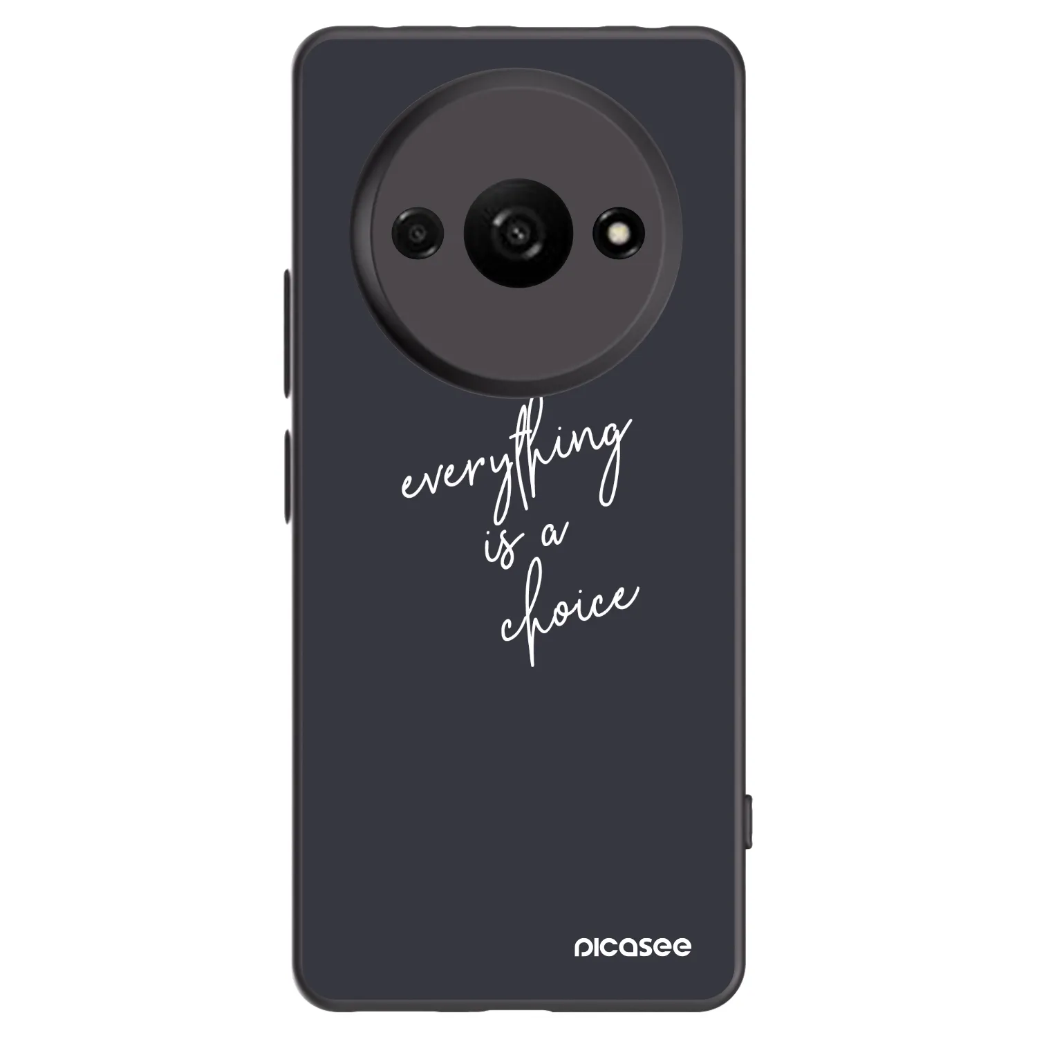 Picasee fekete szilikon tok az alábbi mobiltelefonokra Xiaomi Redmi A3 - Everything is a choice