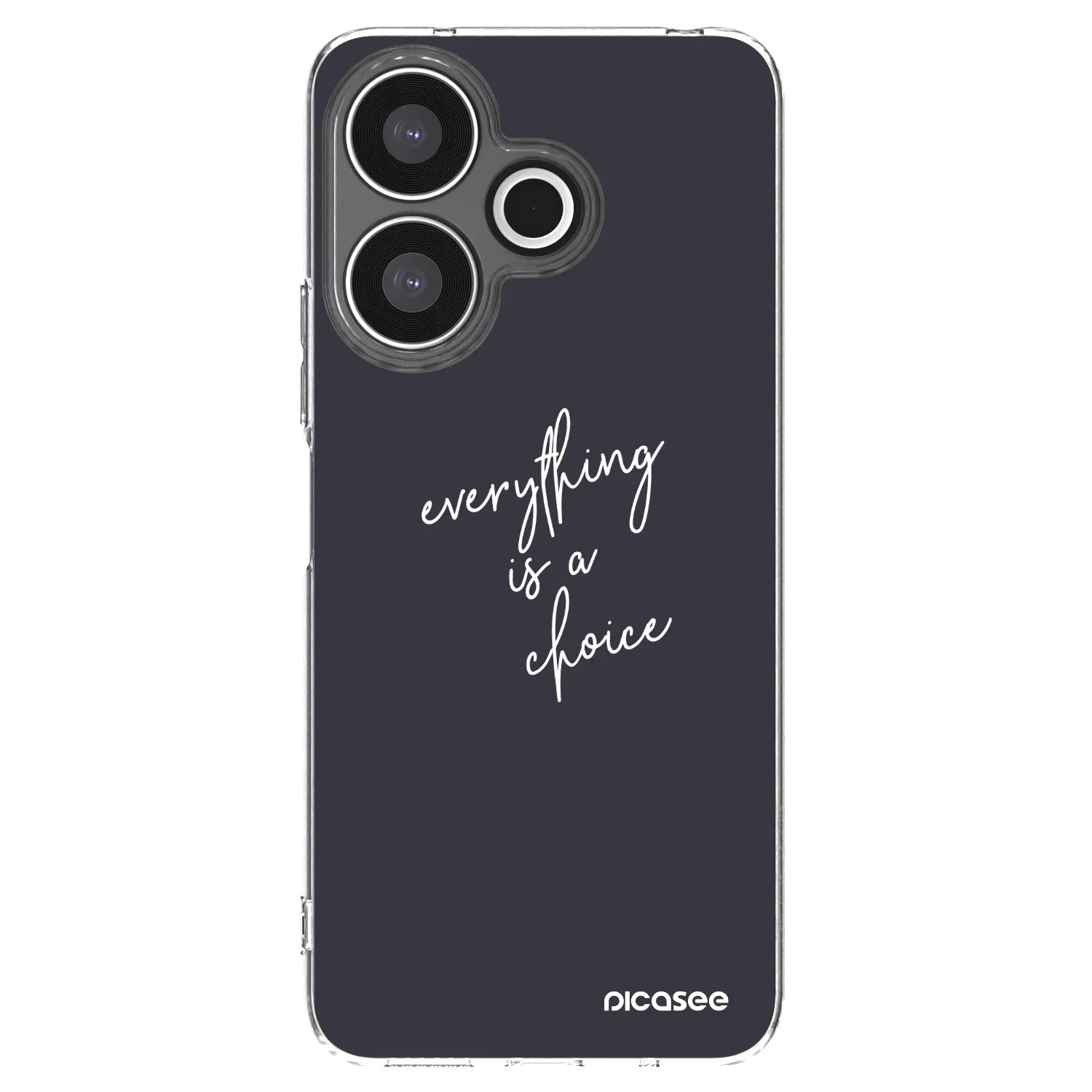 Picasee átlátszó szilikon tok az alábbi mobiltelefonokra Xiaomi Redmi 13 4G - Everything is a choice
