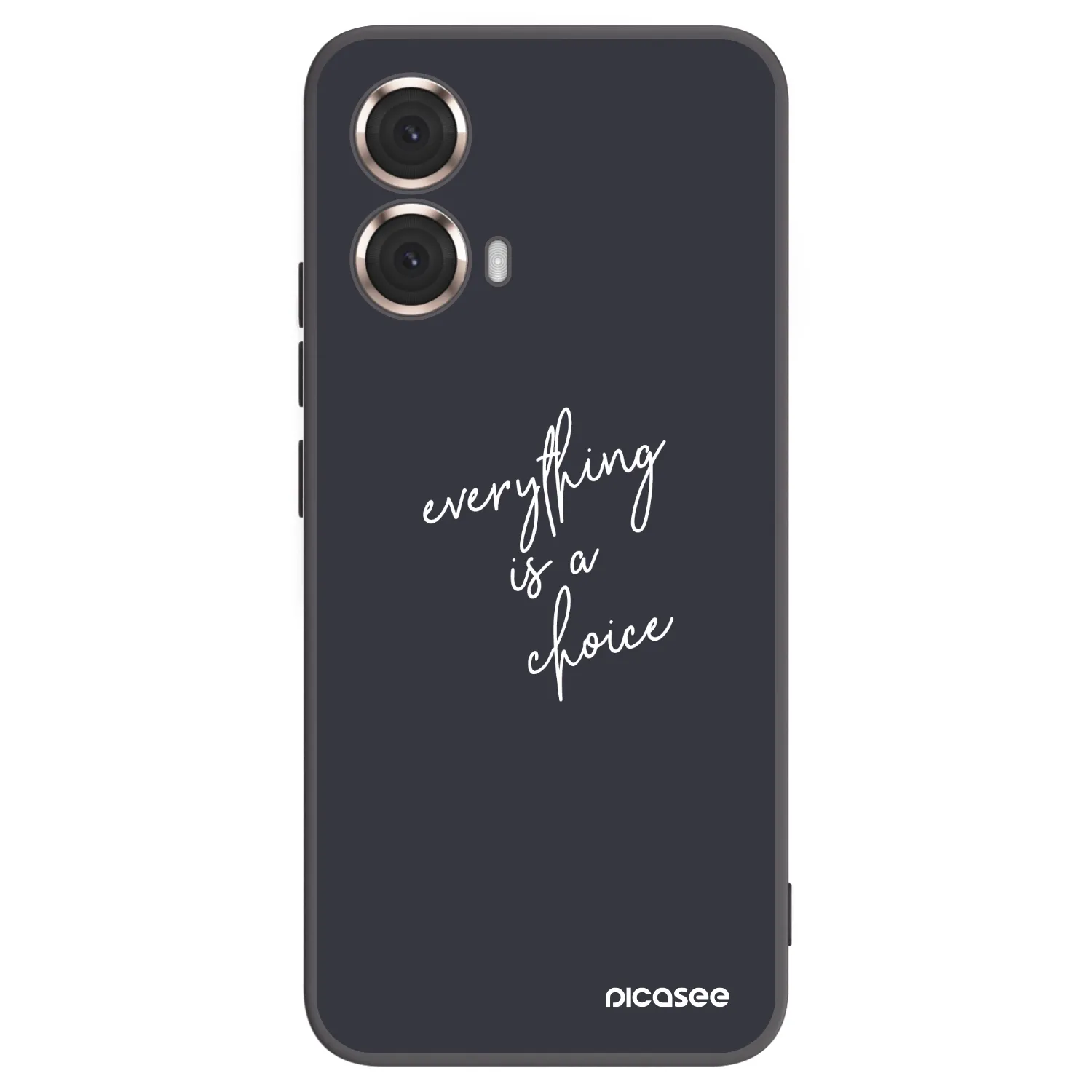 Picasee fekete szilikon tok az alábbi mobiltelefonokra Motorola Moto G85 - Everything is a choice
